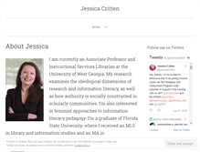 Tablet Screenshot of jessicacritten.com